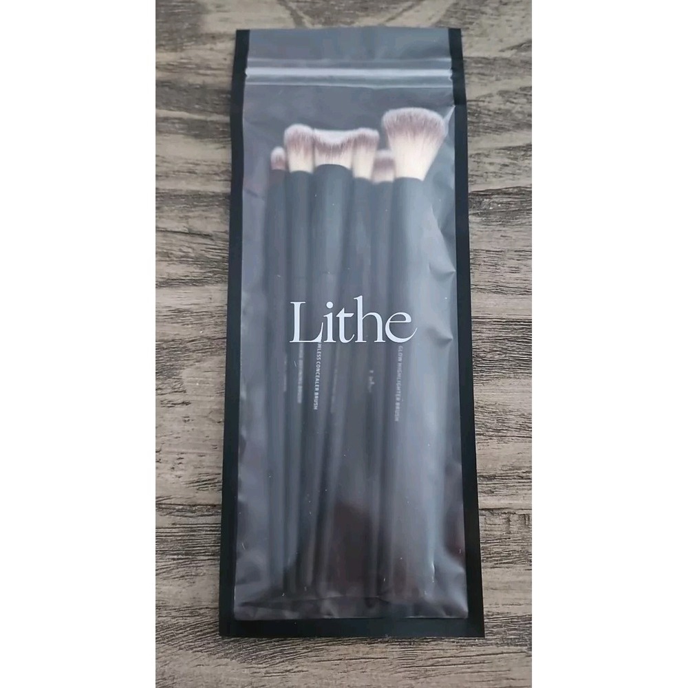 Lithe~Everyday 6 Piece Assorted Cosmetic Brush Set~Highlighter~Concealer etc~NEW